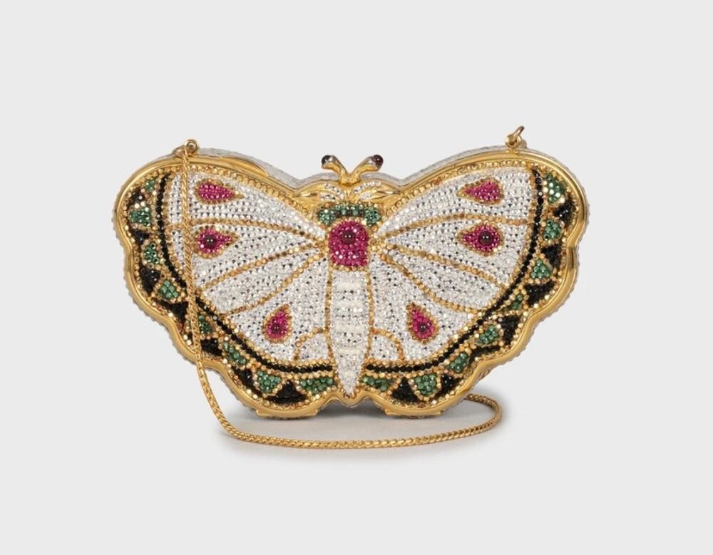 Judith Leiber Butterfly Crystal Clutch Bag
